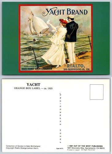 Yacht brand orange crate - brand,