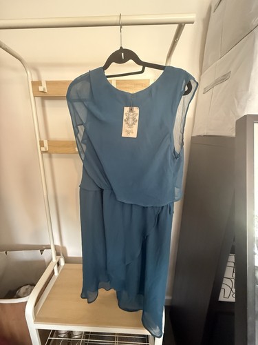 Label lab teal blue - label, dress
