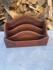 Vintage Wooden Letter Rack