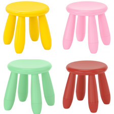 IKEA Children's Stool Plastic Kids Chair Lightweight Indoor Outdoor Garden Seat