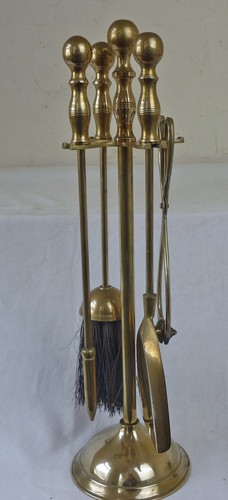 Vintage solid brass companion - solid,