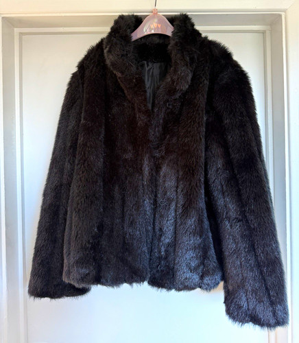 Dorothy perkins black faux fur - dorothy,