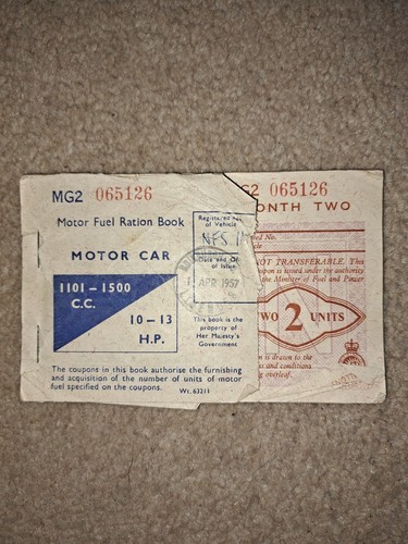 Motor fuel ration - motor,