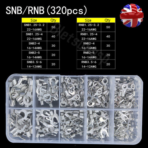 320pcs non insulated ring fork - non-insulated,