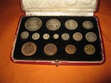 1937 George VI Royal Mint Specimen Coin Set with Maundy Coins in Original case