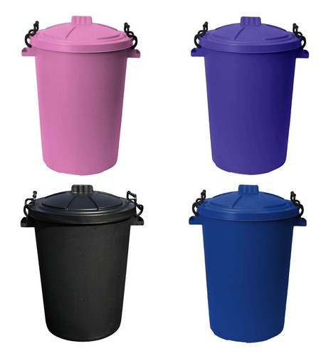 50l coloured plastic waste bin - 50l,