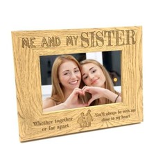 Together Or Far Apart Sisters Wooden Photo Frame Gift FW194