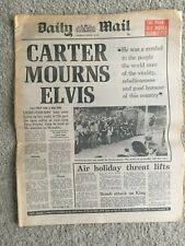 Daily Mail 18th August 1977 Elvis Presley COMPLETE & ORIGINAL