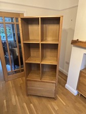 Oak Bookcase with Drawers