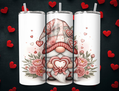 Valentine gnome heart - valentine, 20oz