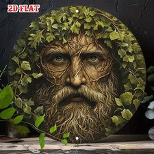 Green Man Wall Plaque 2D