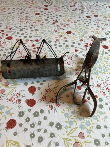 Vintage mole traps tunnel - traps,