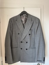 Reiss pinstripe grey double - pinstripe,