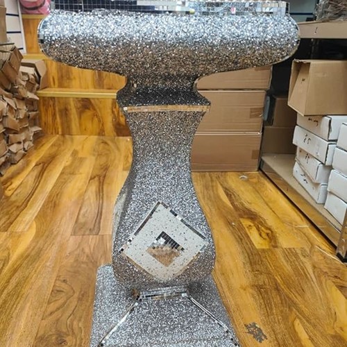 End table crushed diamond - crushed,