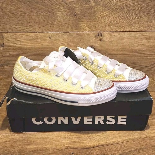 Converse all star custom - converse, pearl