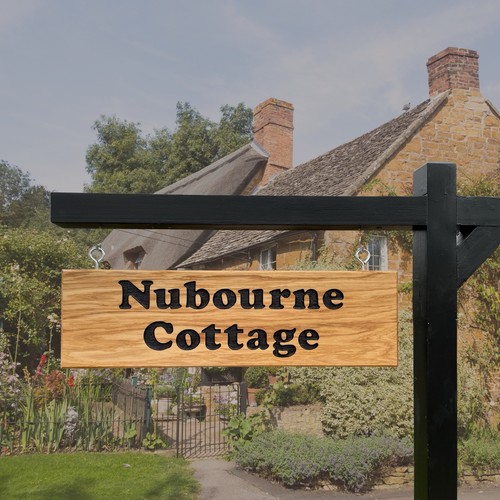 Personalised hanging oak house - oak,
