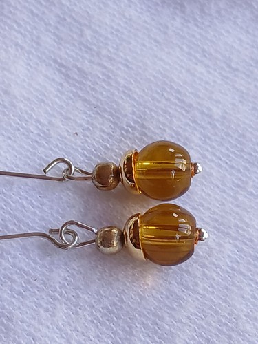 Doll bead earrings vintage - doll,