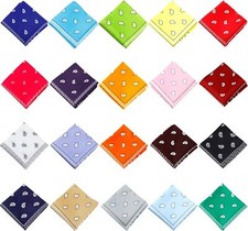 XL Montana Paisley Bandana Cotton Mouth Covering Pack of 2 Cowboy Bandana