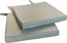 2 Light Grey Faux Leather