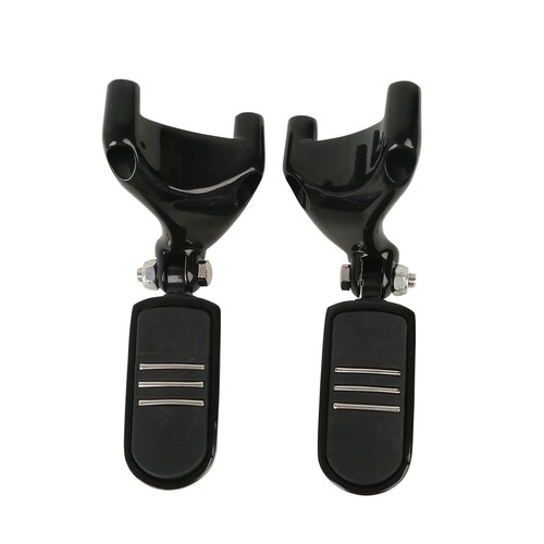 Black passenger foot pegs - black,