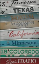 Pick 3 please read re swaps AMERICAN LICENCE PLATES #P3 California Colorado Wyom