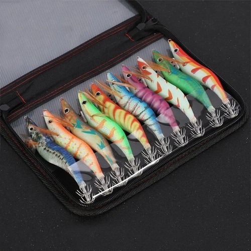 10pc luminous squid jig hook - squid,