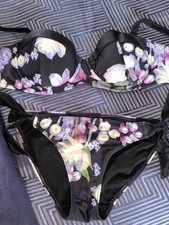 Ted Baker Black Floral Bikini