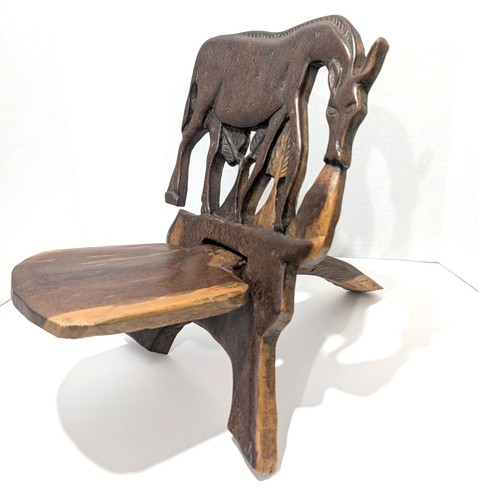 Vtg african birthing chair - vtg,
