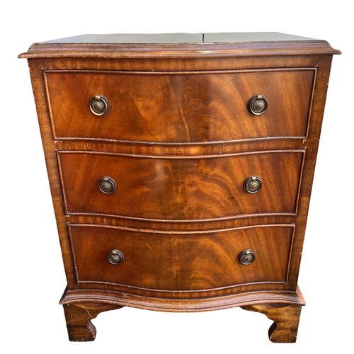 Vintage mahogany bedside chest