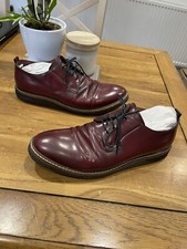 POSTE leather Burgundy Oxford Shoes Made In Italy EU43 UK9 