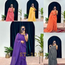 Women Georgette Stitched Saree