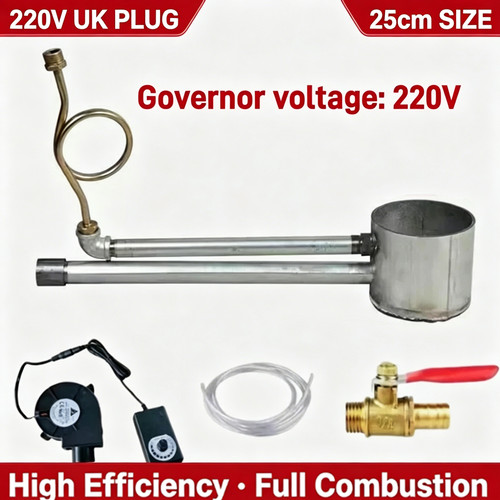 Waste oil burner heater 25cm - waste,