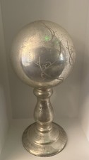 Large Silver Decorative Globe