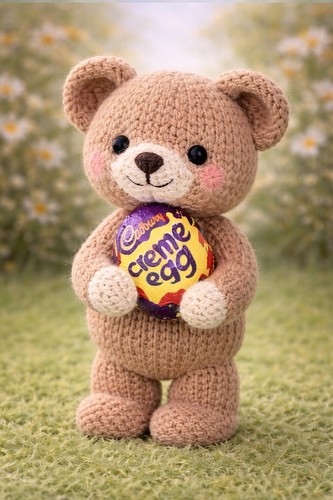 Teddy bear creme egg holder - bear,