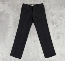 Gucci Mens pants Size-48 Suit Wool Designer Straight leg Black Unlined PP30