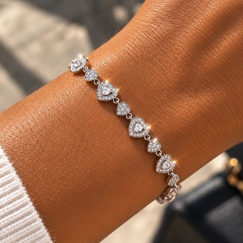 Beautiful silver tennis - silver,