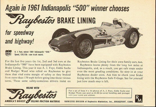 1961 vintage j foyt - a.j.,