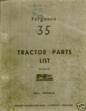 FERGUSON 35 TRACTOR PARTS
