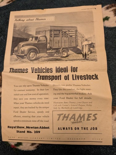 1952 ford thames van truck - ford,
