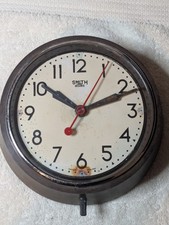 Smith Sectric Delhi Bakelite Wall Clock. Battery Powered - Original Hands & Dial