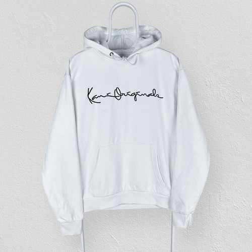 Karl kani white hoodie - white,