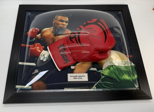 Mike tyson autographed boxing - tyson,