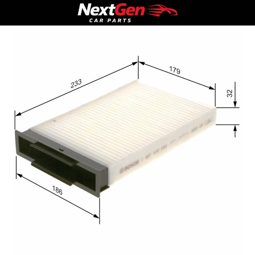 Cabin filter bosch m2093 - cabin,