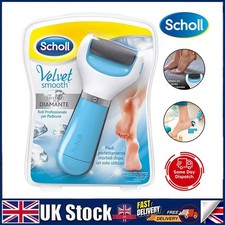 Scholl Velvet Smooth Diamond Crystals Express Pedi Foot File Hard Skin Remover~
