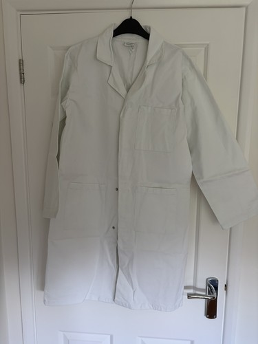 White lab coat banner size - white, by