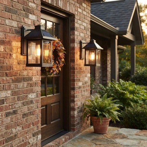 Solar wall lantern - lantern, 2