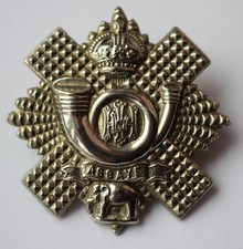 British Army, Highland Light Infantry Glengarry Cap Badge. KC. (O76)