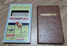 Vintage Waddingtons Monopoly Magnetic Pocket Travel Board Game