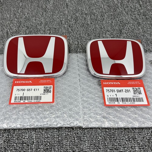 Front trunk red badge emblem - front,