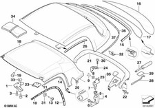 BMW Genuine Right Driver Side Offside OS Window Guide Fits E36 54218410462